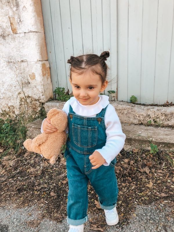 Baby Jeans Overalls Toddler Ripped Denim Workwear