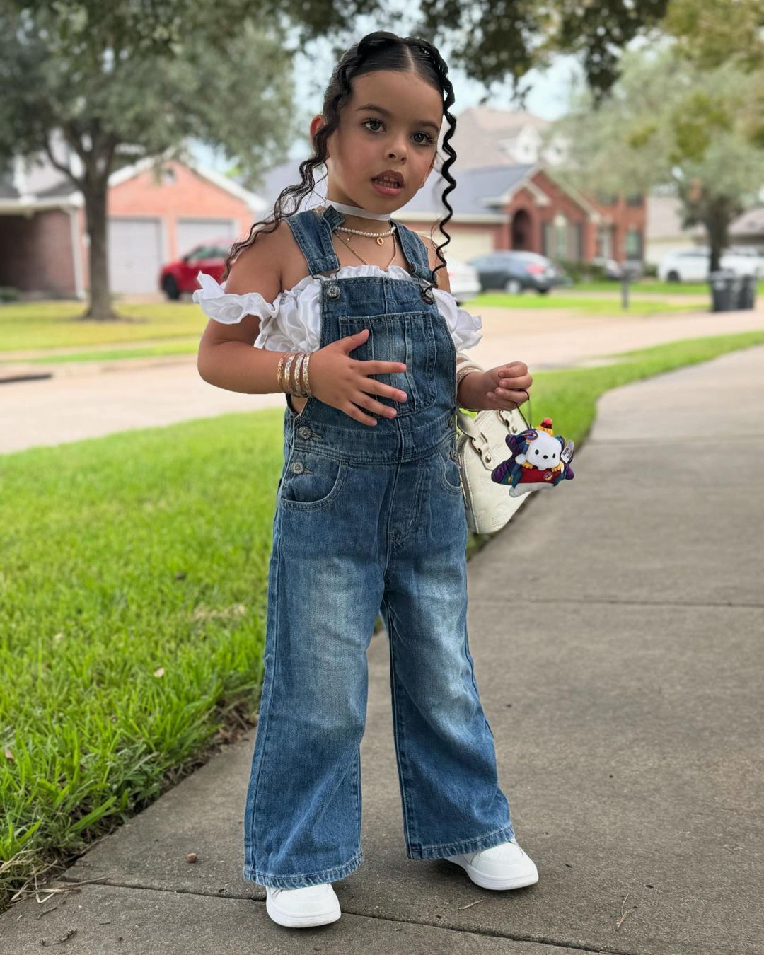 Girls Denim Overalls,Little Big Kids Wide Leg Elastic Inside Jean Dungarees Flared Pants