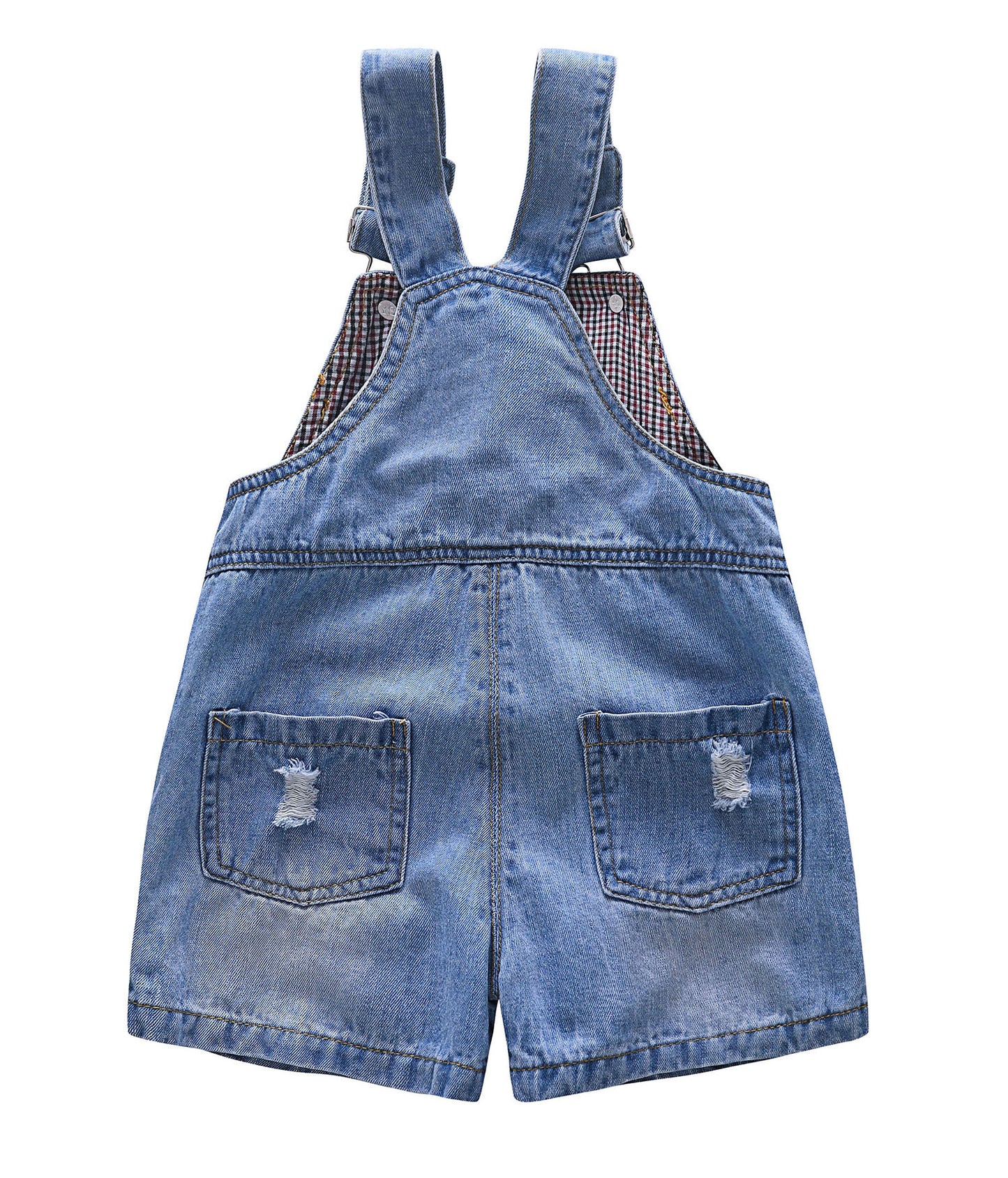 KIDSCOOL SPACE Baby Girl Boy Jean Overalls,Toddler Summer Denim Shortal