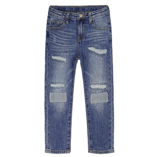 Girls Slim Ripped Holes Fashion Jeans