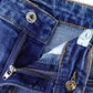 Little Girl Kid Ripped Straight Slim Fit Elastic Band Inside Denim Jeans Pants