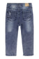 Baby Little Boy Slim Fit Jeans Little Kid Ripped Elastic Band Inside Denim Pants