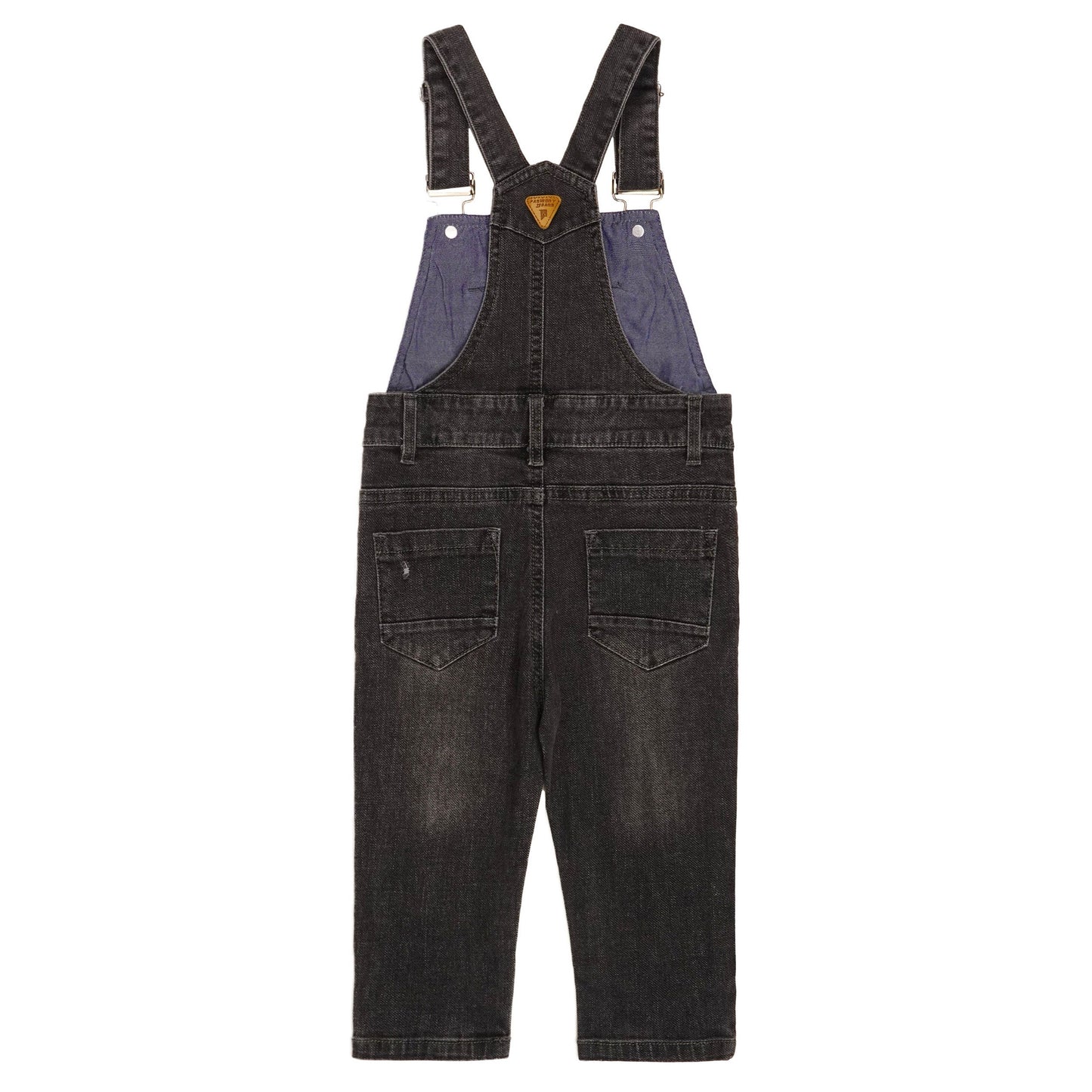 Little Boys Slim Fit Jeans Ripped Big Bib Pocket Fashion Denim Overalls