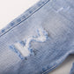 Baby Little Girls Boys Elastic Band Ripped Fashion Denim Pants Jeans