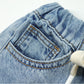 Little Big Boys Denim Shorts,Elastic Waist with Drawstring Adjustable Jeans Summer Wear