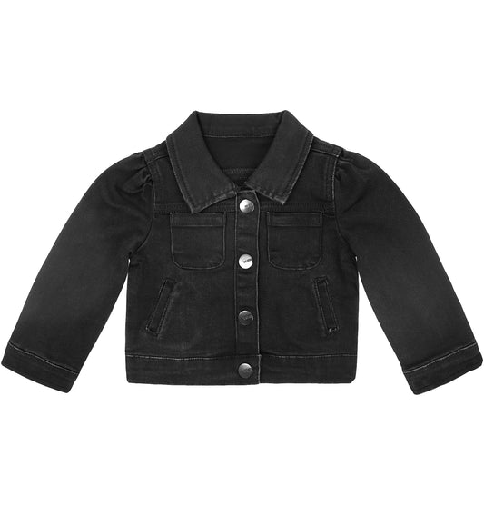 Baby Denim Jacket,Little Toddler Kids Simple Design Stretch Jean Coat