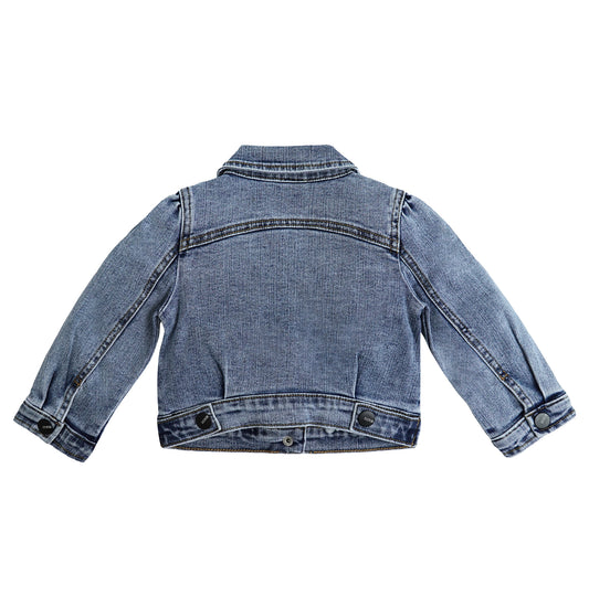 Baby Denim Jacket,Little Toddler Kids Simple Design Stretch Jean Coat