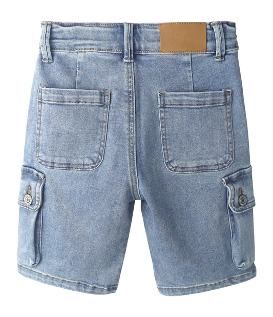 Little Big Children Denim Shorts, Slim-Fit Elastic Waist Summer Pants