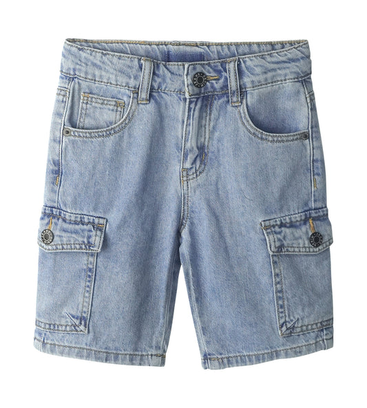 Little Children Denim Shorts,Elastic Band InsideCargo Jean Summer Pants