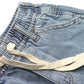 Children's Denim Shorts,Ribbed Elastic WaistBand with Strings Summer Jeans Half Pants