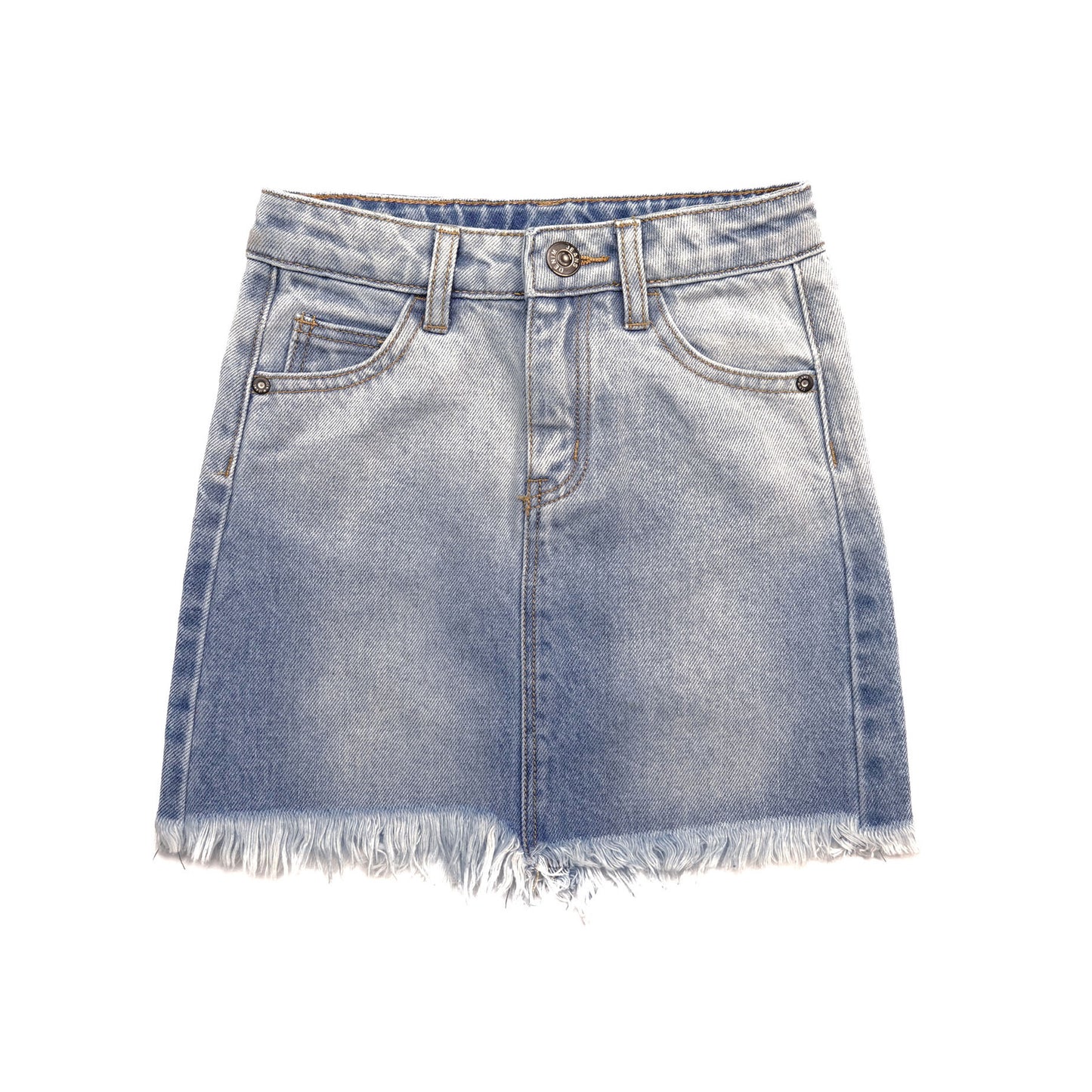 BabyGirls Summer Denim Skirt,Raw Edge Fashion Jeans Short Dress