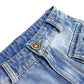 Little Girls Boys Denim Shorts,Elastic Waistband Inside Cargo Jean Summer Half Pants