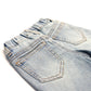 Girls Boys Denim Shorts, Elastic Waistband Inside with D-Rings Stretchy Summer Half Jeans Pants