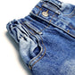 Baby Girls Boys Jeans, 12M-5T Little Kids Ribbed Waist With D-rings Denim Pants