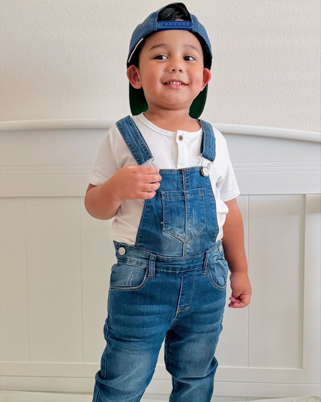 Unisex Baby Kids Toddler Slim Cute Denim Dungaree Jean Overalls