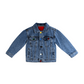 Boys Denim Jacket, Little Big Kids Simple Design Colored Buttons Jean Coat