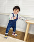 Toddler Water Washed Ripped Soft Denim Overalls