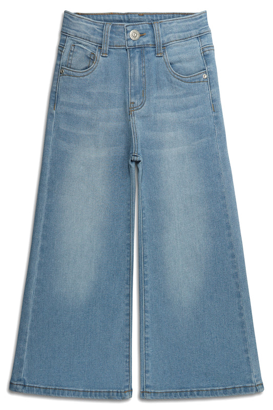 Girls High Stretch Wide Leg Jeans Pants