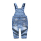 Baby Overalls Red Plaid Ripped Jeans Jumpsuit