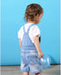 Toddler Baby Summer Front Pocket Denim Shortalls