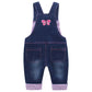 Baby Jeans Overalls Bunny 3D Cartoon Soft Knitted