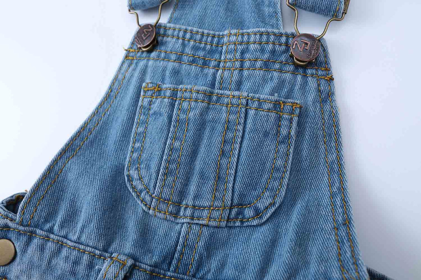 Baby Jumpsuits Rompers Distressed Bib Denim Overalls