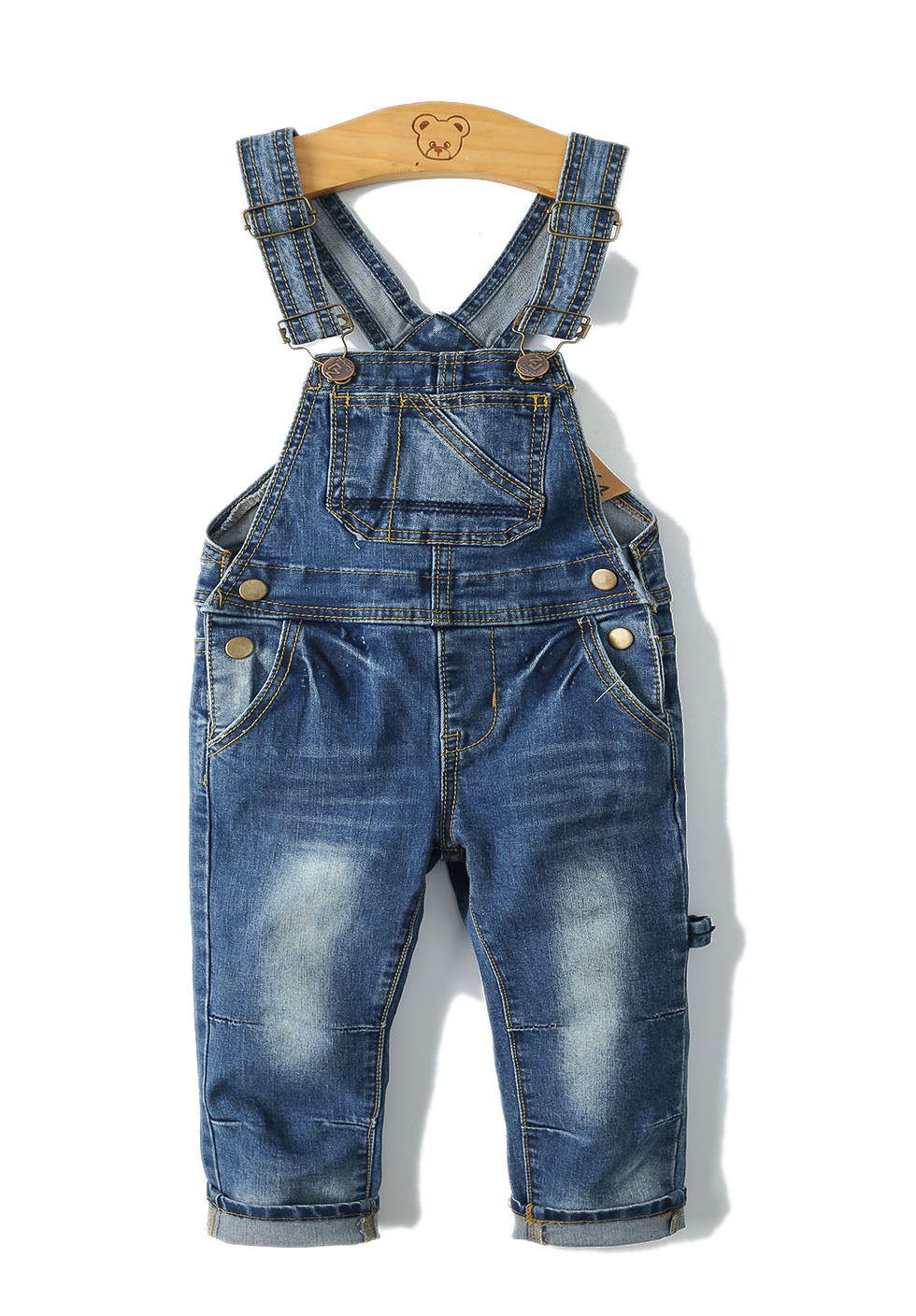 Girl Boy Jeans Overalls Ripped Jumpsuit – Kidscool Space