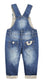 Unisex Baby Cute Embroidered Fashion Jean Pants Denim Overalls