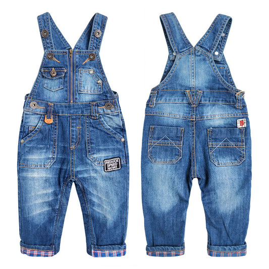 Soft Baby Denim Overalls Cute Jeans Jumpers