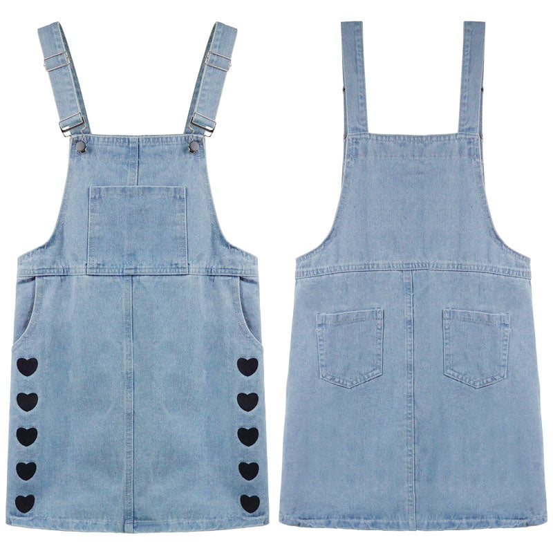 Girls Overall Dress,Simple Design Casual Jeans Jumpsuit