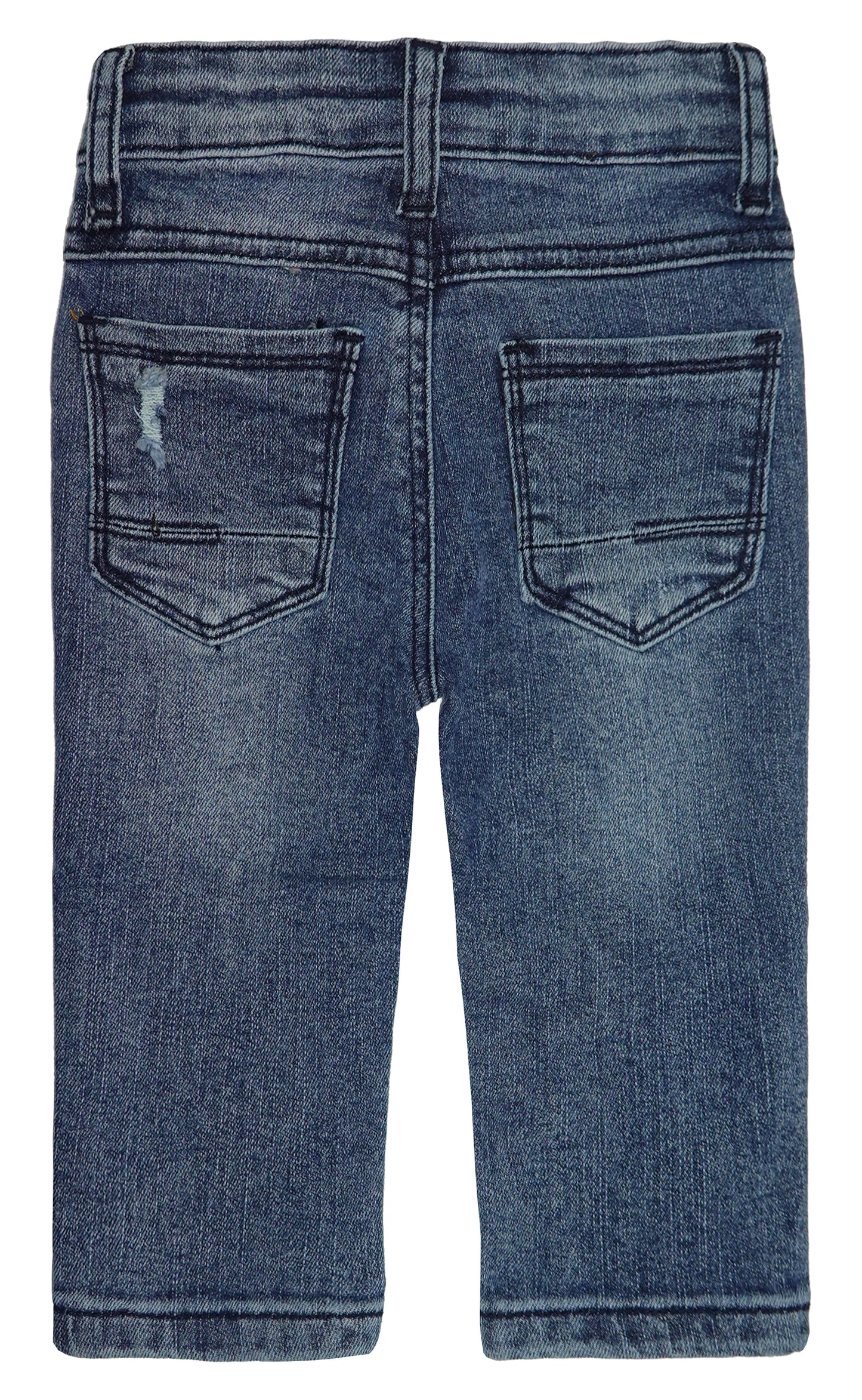 Baby Little Boy Slim Fit Jeans Little Kid Ripped Elastic Band Inside Denim Pants