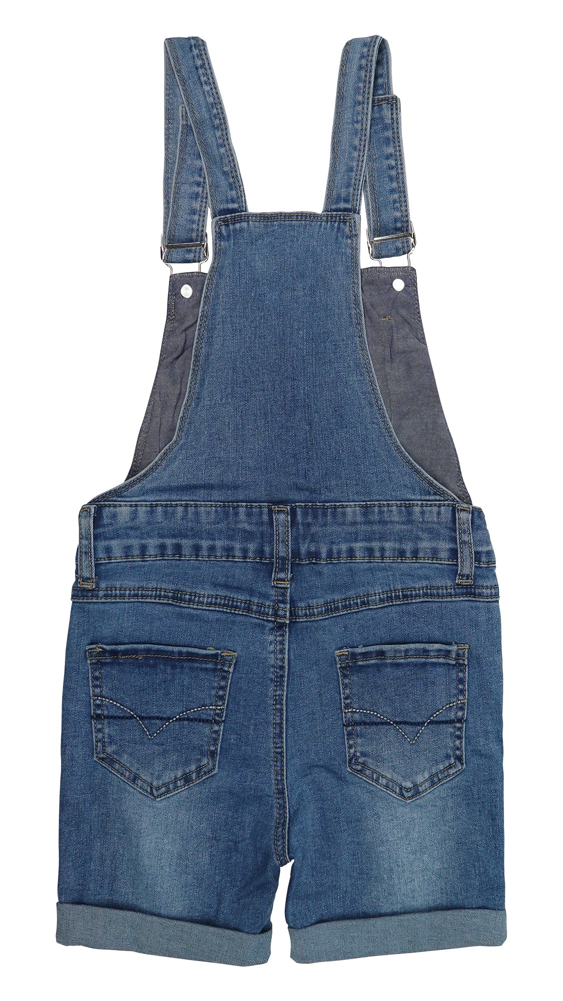 Big Boys Girls Washed Soft Summer Denim Shortalls