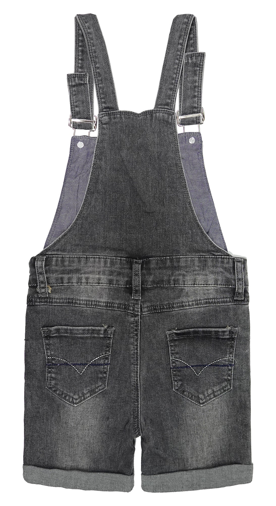 Big Boys Girls Washed Soft Summer Denim Shortalls