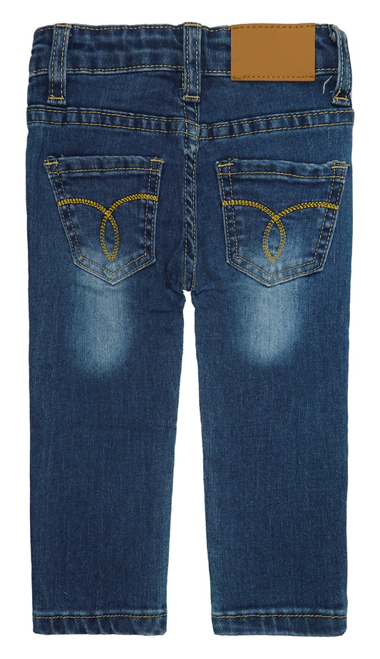 Baby Little Boys Girls Ripped Denim Soft Pants Jeans