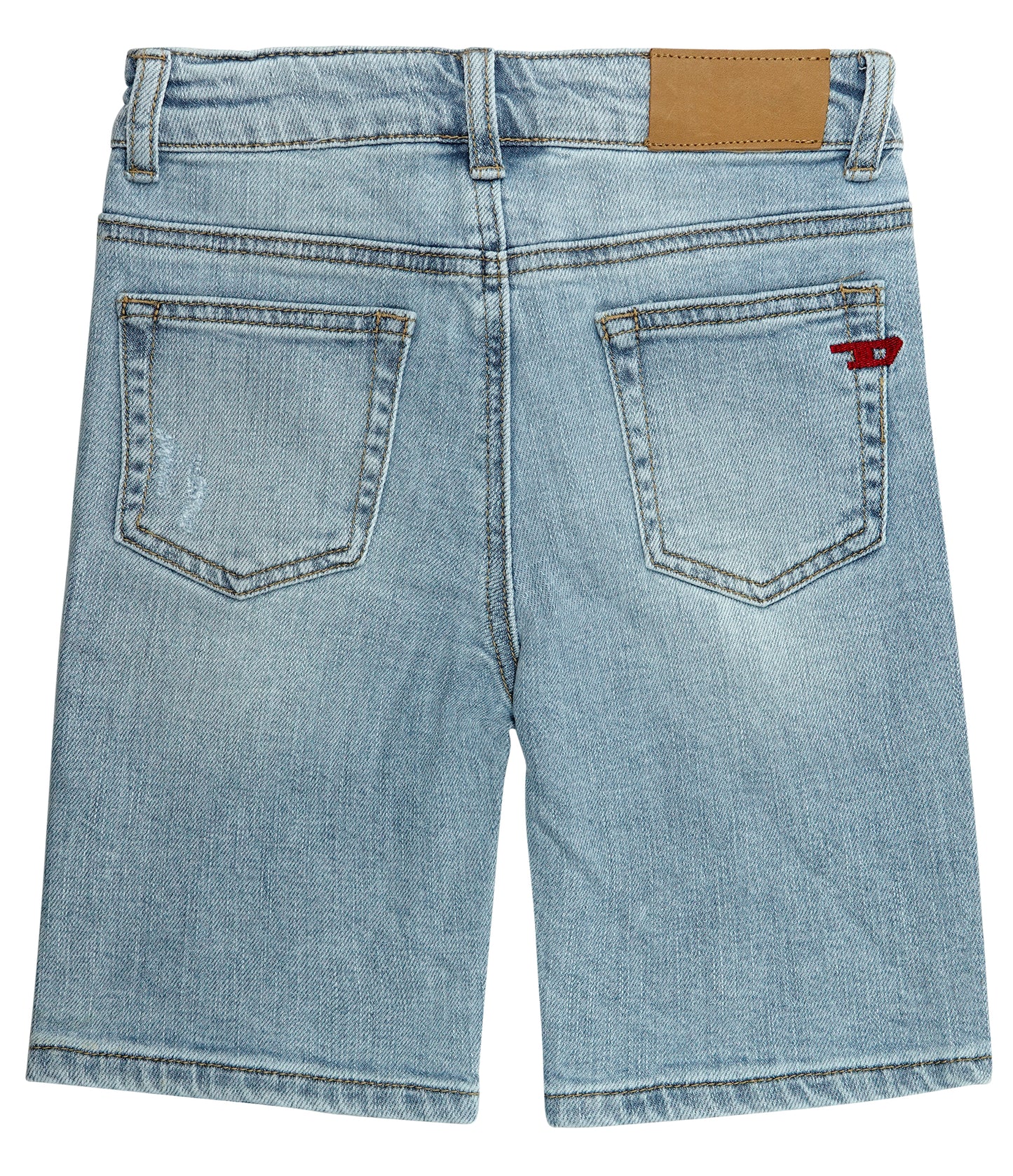 Boys Summer Ripped Soft Elastic Band Jean Shorts