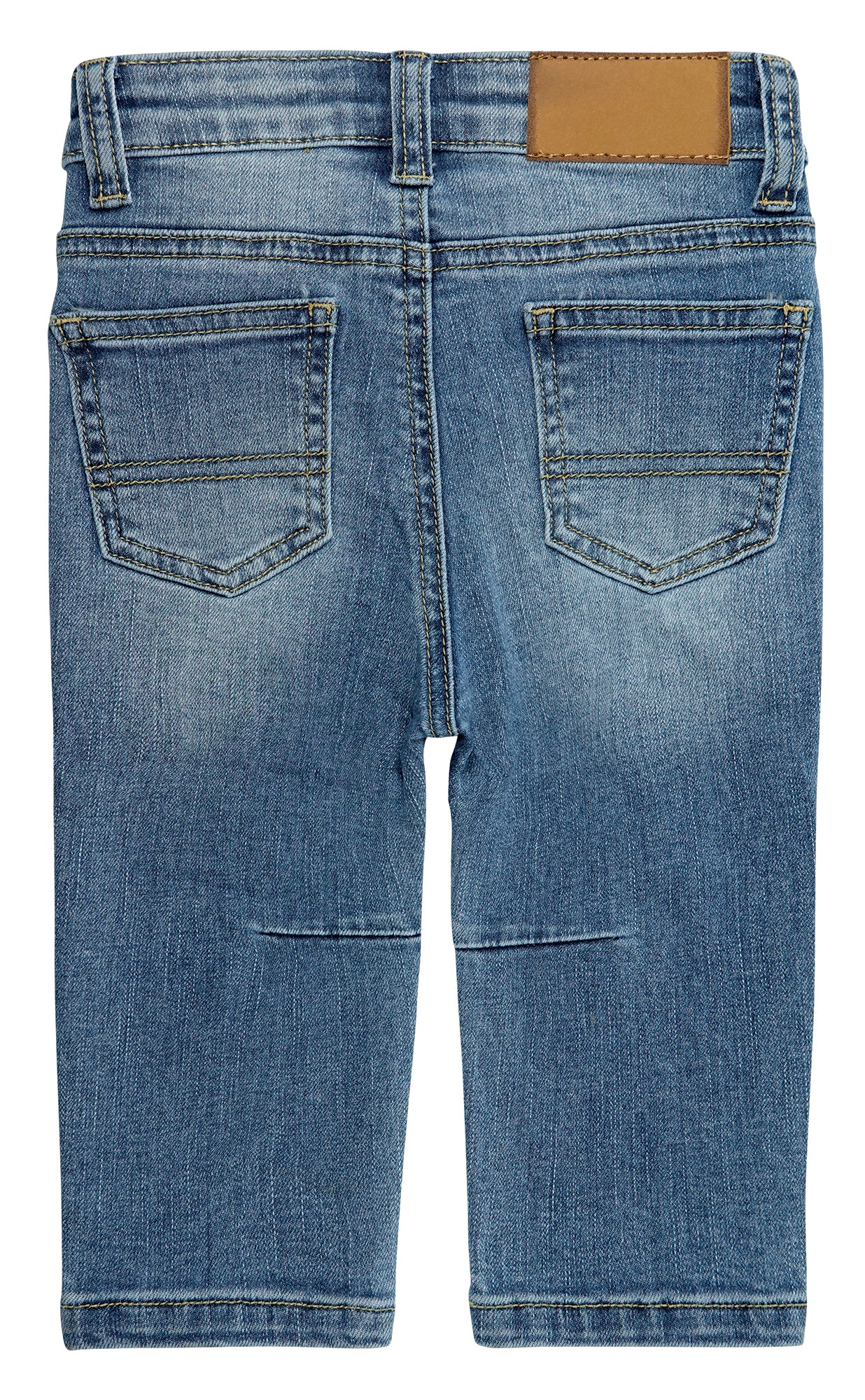 Baby Boys Ripped Washed Soft Slim Cotton Jeans