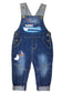Toddler Baby Embroideried Cuffed Jeans Overalls