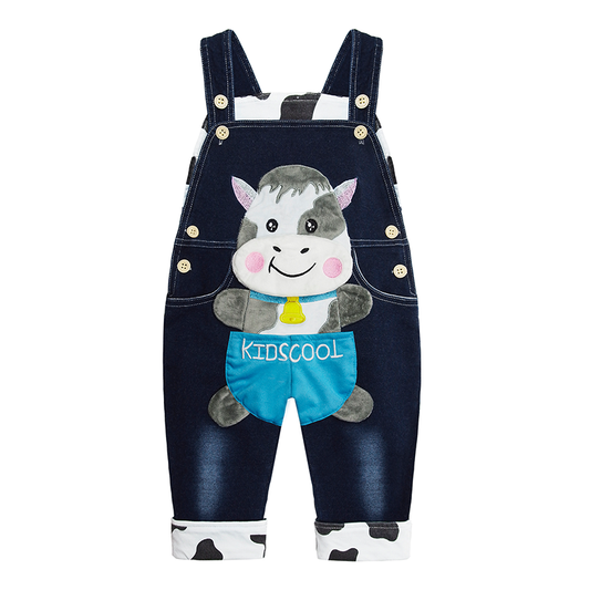 Toddler Baby Catton 3D Cows Cartoon Overalls